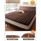 ボックスシーツ 単品 パッド一体型 コットン100%タオル クイーン