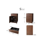 キャビネット 2点セット(キャビネット×2) シンプルモダンリビングシリーズ