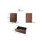 チェスト + フラップチェスト2点セット シンプルモダンリビングシリーズ