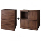チェスト + フラップチェスト2点セット シンプルモダンリビングシリーズ