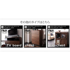 キャビネット + フラップチェスト 2点セット シンプルモダンリビングシリーズ