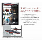 コレクションラック ワイド 本体 両開きタイプ 背面ミラー1枚セット 奥行39