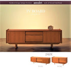 テレビボード 天然木 チーク材 おしゃれ 北欧アンティーク風 幅102