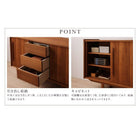 チーク リビングボード サイドボード 天然木チーク材 北欧アンティーク風