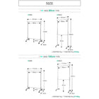 ハンガーラック 幅115.5 上下ダブルバー頑丈