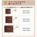 こたつ用フロアコーナーソファ L字 マット部分サイズ 142×142cm 厚さ40mm