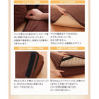 こたつ用フロアコーナーソファ コの字 マット部分サイズ 142×142cm 厚さ40mm