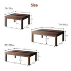 こたつテーブル単品 長方形(75×105cm) モダンデザイン