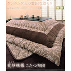 こたつ用掛布団 単品 正方形(90×90cm)天板対応 更紗模様