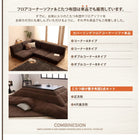 コーナーソファ 1人掛け+2人掛け+コーナー カバーリングフロアコーナーソファ&こたつ 布団