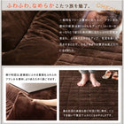 こたつ 掛け 敷布団 2点セット ボリュームタイプ 正方形 75×75 天板対応 選べる マイクロファイバーフランネル