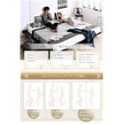 フルレイアウト ボードベッド スタンダードボンネルコイル 木脚 クイーン(Q×1) フレーム幅160