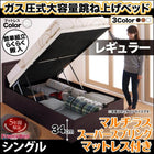 跳ね上げベッド フランスベッド マルチラススーパースプリング 縦開き シングル 深さレギュラー