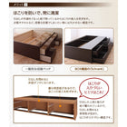 チェストベッド_大容量 薄型プレミアムポケットコイル セミシングル