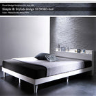 すのこベッド 棚 コンセント スタンダードボンネルコイル セミダブル