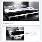 すのこベッド 棚 コンセント プレミアムポケットコイル ダブル