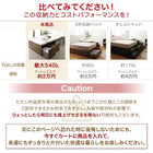 ベッドフレームのみ 布団ベッド 収納 大容量 引出し2杯 ハイタイプ セミダブル