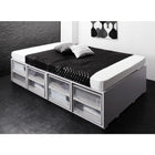 ベッドフレームのみ ベッド 収納 大容量 セミダブル 引出し4杯