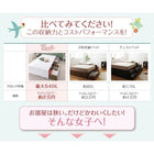 ベッドフレームのみ ベッド 収納 大容量 セミダブル 引出し2杯