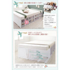 ベッドフレームのみ ベッド 収納 大容量 セミダブル 引出し2杯