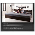 ダブルベッド ベット 収納 スタンダードボンネルコイル すのこ仕様 お客様組立