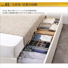 ベッドフレームのみ ベッド 収納 引き出し2杯 ベッド セミダブル お客様組立