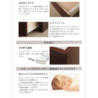 ベッドフレームのみ ベッド 収納 引き出し2杯 ベッド セミダブル お客様組立