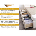 ベッドフレームのみ ベッド 収納 引き出し2杯 ベッド セミダブル お客様組立