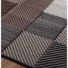 い草ラグ ふっくら 12mm 191×191 純国産 ブロックデザイン おしゃれ