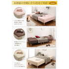 マットレスベッド ショート丈分割式 国産ポケット ベッドパッド・シーツセット付き シングル ショート丈 脚30cm