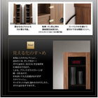 テレビボード テレビ台 収納付き TVボード TV台 3点セット(テレビボード+キャビネット×2) 木扉&ガラス扉 幅180