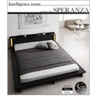 ローベッド ライト・棚・コンセント スタンダードポケットコイル シングル