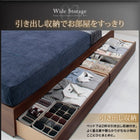 収納ベッド 棚・4口コンセント フランスベッド マルチラススーパースプリング セミダブル