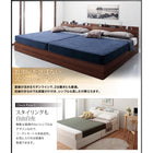 収納ベッド 棚・4口コンセント スタンダードボンネルコイル ダブル