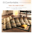 こたつ用掛布団 単品 4尺長方形(80×120cm)天板対応 ブロックチェック柄こたつ布団