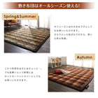 こたつ用掛布団 単品 4尺長方形(80×120cm)天板対応 ブロックチェック柄こたつ布団