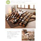 こたつ用掛布団 単品 正方形(75×75cm)天板対応 マーブルドットデザインフランネル