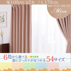 レースカーテン 2枚組 幅100 × 176 6色 × 54サイズから選べる 防炎 プライバシー