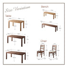 ウォールナット ダイニングチェア 2組 板座 総無垢材