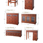 チェスト 幅54 天然木 マホガニー アンティーク調 アジアン