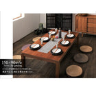 こたつテーブル 単品 4尺長方形(80×120cm) 天然木モザイク調デザイン継脚