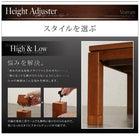 こたつテーブル 単品 4尺長方形(80×120cm) 天然木モザイク調デザイン継脚