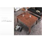 こたつテーブル 単品 4尺長方形(80×120cm) 天然木モザイク調デザイン継脚