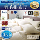 羽毛掛布 単品 セミダブル 洗える フランス産ダックダウン90% 日本製 防カビ消臭