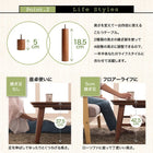 こたつテーブル 単品 長方形(75×105cm) 高さ調整 棚付きデザイン