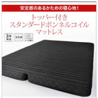 収納ベッド 国産カバーポケットコイル シングル 棚・コンセント