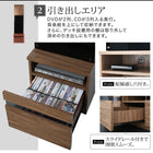 キャビネット 幅45 ガラス扉 ハイタイプテレビボードシリーズ グラスライン