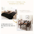 こたつテーブル 単品 4尺長方形(80×120cm)5段階高さ調整