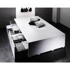 ベッド 収納付きベッド 大容量 セミダブル 薄型スタンダードボンネルコイル 引出し4杯