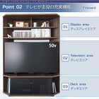 テレビボード単品 ハイタイプコーナーテレビボード